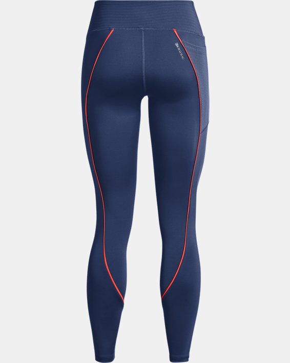 Women's UA RUSH™ HeatGear® No-Slip Waistband Pocket Full-Length Leggings, Blue, pdpMainDesktop image number 5
